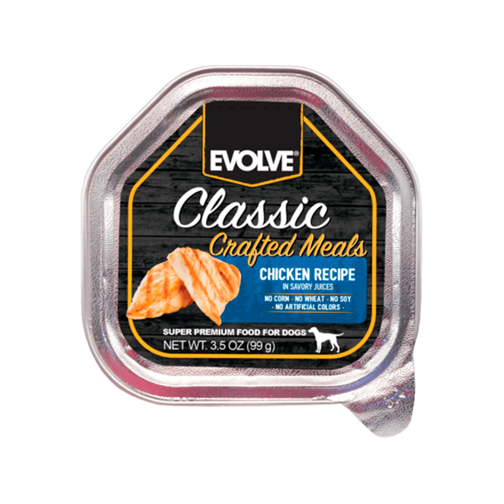 BANDEJA EVOLVE DOG CHICKEN 3.5 OZ