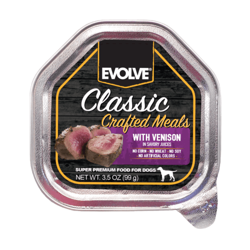 BANDEJA EVOLVE DOG VENISON 3.5 OZ