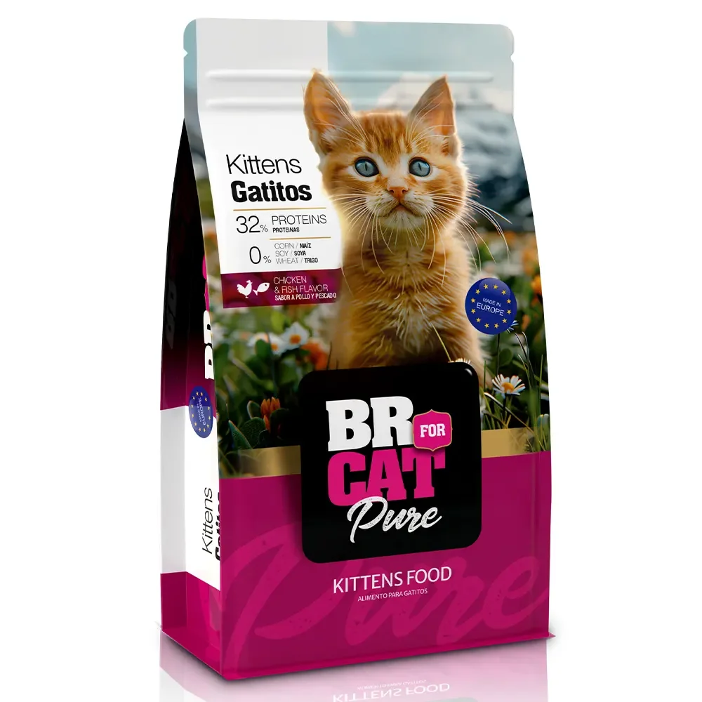 BR FOR CAT  GATITOS POLLO Y PESCADOS X 1 KG