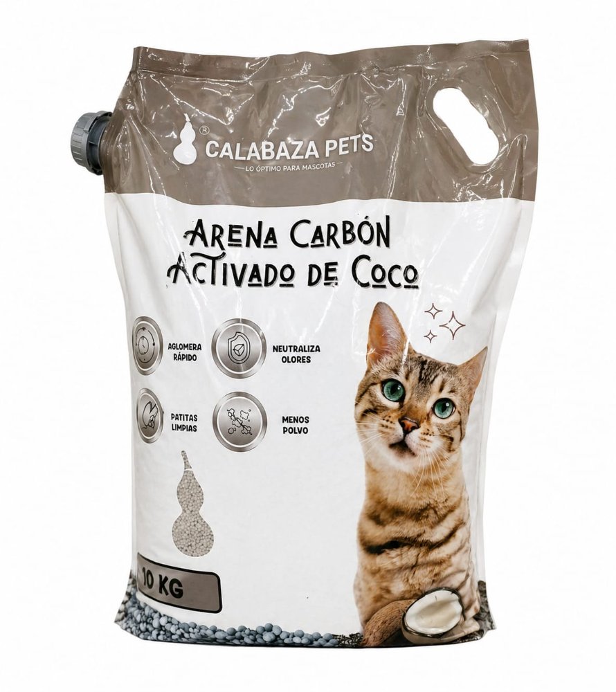 ARENA CALABAZA CARBON ACTIVADO 10 KG