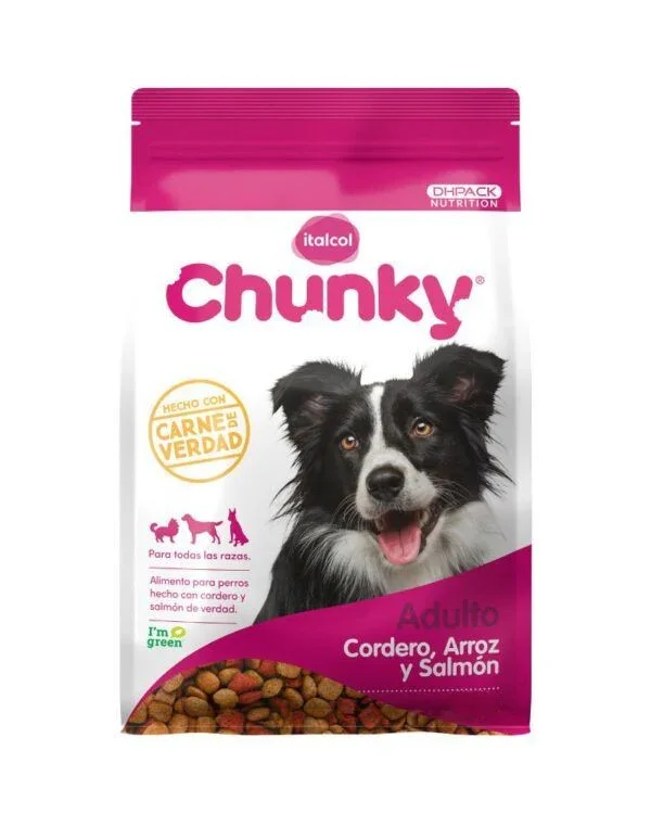 CHUNKY ADULTOS CORDERO Y SALMON 12 KILOS