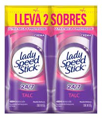 Desodorante en sobre Lady speed stick crema x 18 duos