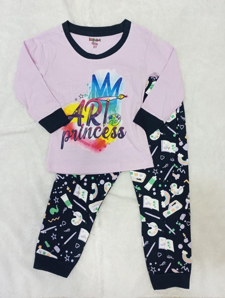 P103 PIJAMA KATARINA GIRLS ART PRINCESS
