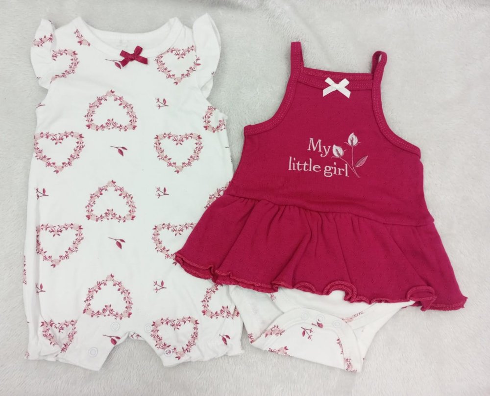 R-90941 SET VESTIDO+ENTERIZO P/BEBE