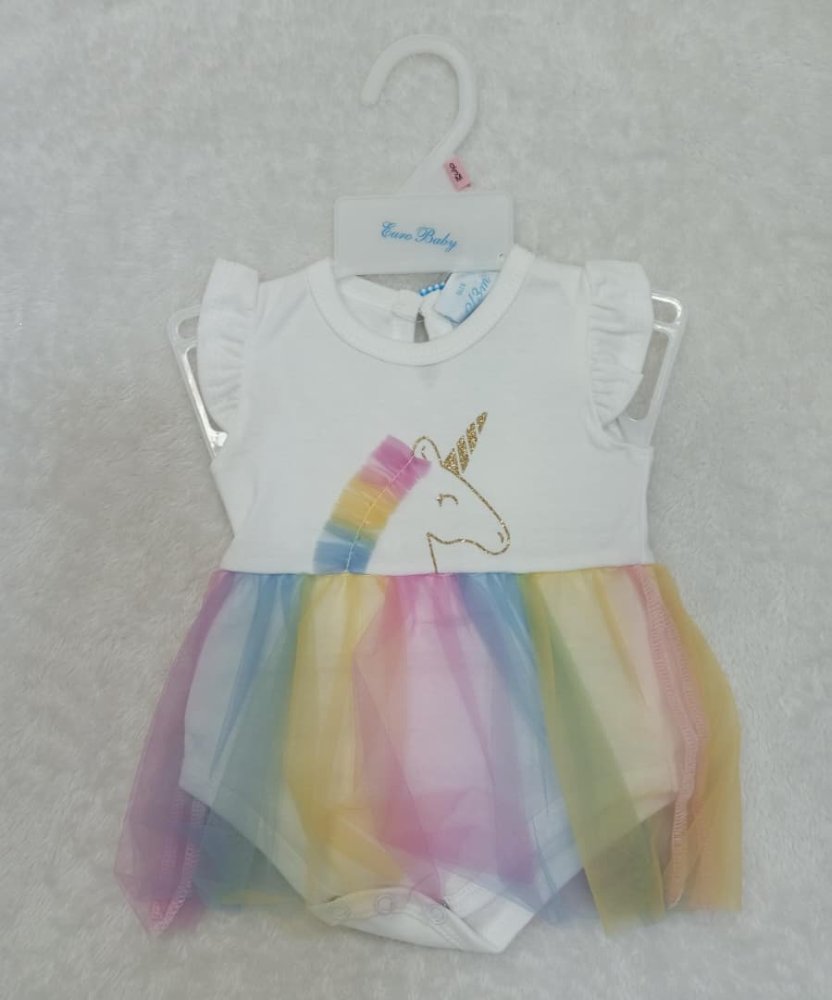 1011754 EURO BABY BODY TUTU UNICORNIO