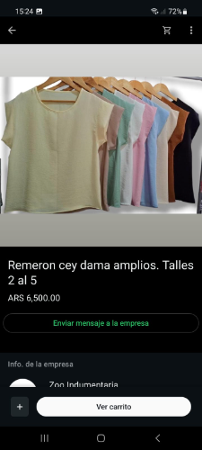 Remera cey 2 al 5 amplios