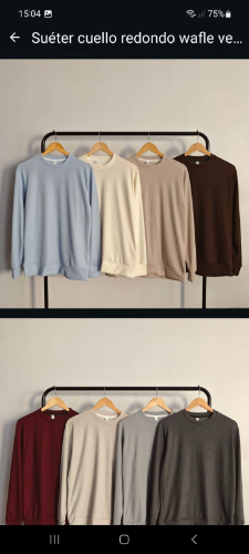 sweter wafle