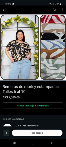 Remera morley estampada del 6 al 10