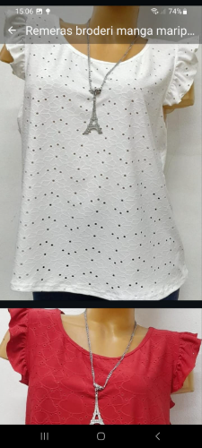 Remera broderi del 2 al 8