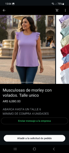musculosa morley volado va hasta un 6