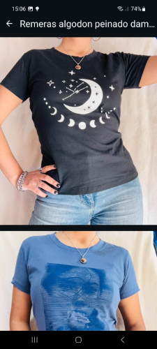 Remera algodon peinado premium