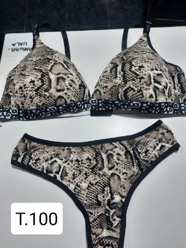 Conjunto triangulo estampado