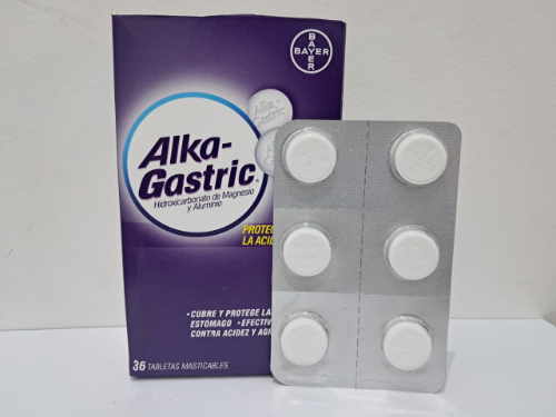 ALKA-GASTRIC TABLETAS MASTICABLES 500MG