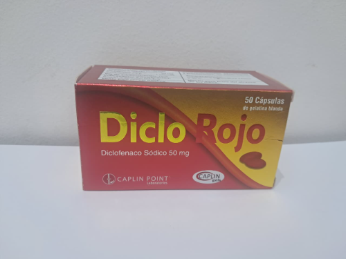 DICLO ROJO GEL CAPS (DICLO SOD. 50MG)