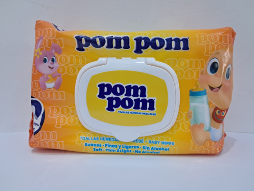 TOALLAS HUMEDAS POM POM *80UNI*
