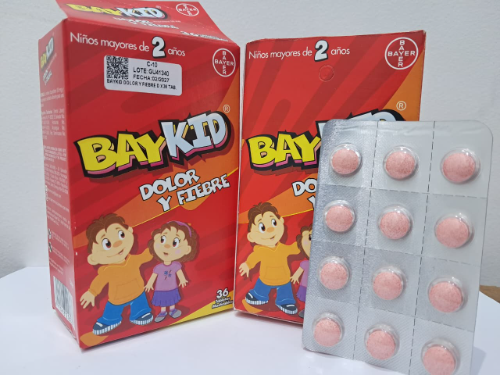 BAYKID MASTICABLE (DOLOR Y FIEBRE) 50MG