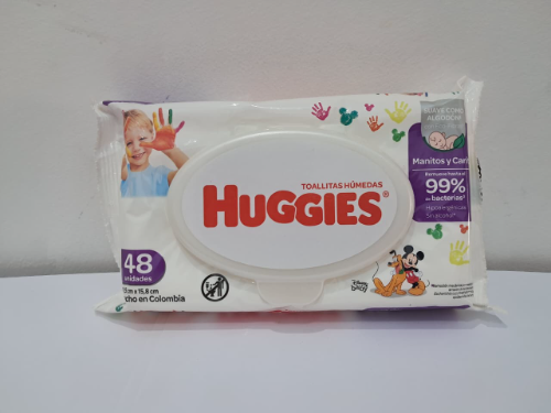 HUGGIES TOALLITAS BLANCO *48UNI*