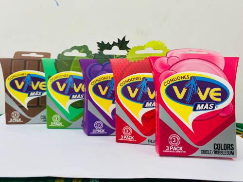 VIVE COLORS (UVA,FRESA,MENTA,CHOCOLATE) 3xSOBRE