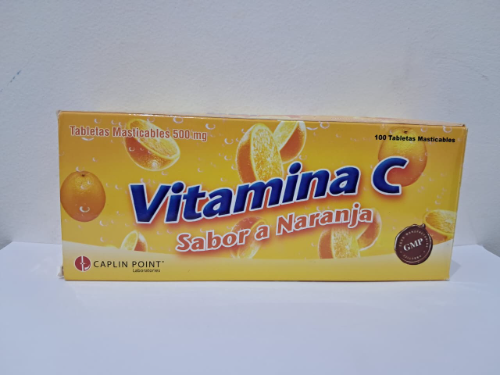 VITAMINA C TAB 500MG (MASTICABLE)