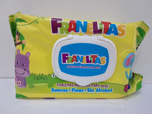 FRANELITAS TOALLAS HUMEDAS 80UNI