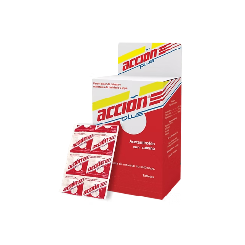 ACCIÓN PLUS (ACETAMINOFEN+CAFEÍNA) TABLETAS