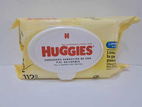 TOALLAS HUGGIES DAILY CLEAN (AMARILLAS) *112UNI*