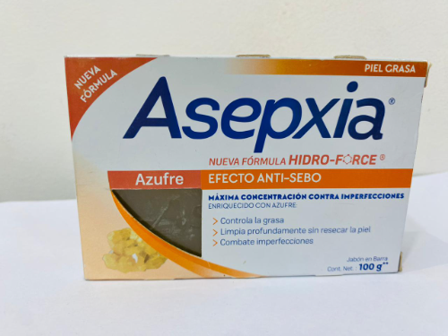 ASEPXIA JABON BARRA AZUFRE