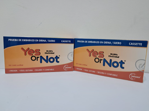 YES OR NOT CASSETTE (PRUEBA DE EMBARAZO)