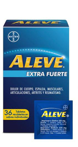 ALEVE EXTRA FUERTE *SOBRES* (NAPROXENO 220MG)