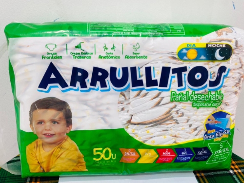 PAÑAL ARRULLITOS XXG5 (VERDE) 50UNI