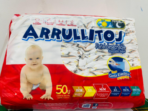 PAÑAL ARRULLITOS M2 (ROJO) 50UNI