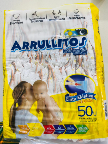PAÑAL ARRULLITOS P1 (AMARRILLO) 50UNI