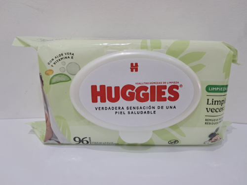 TOALLAS HUGGIES ACTIV FRESH (VERDE) *96UNI*