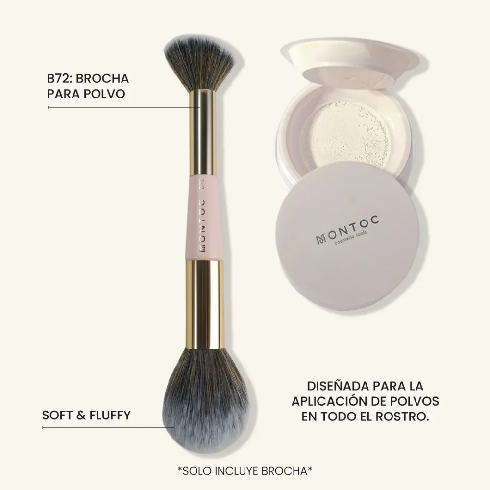 Brocha doble polvo montoc