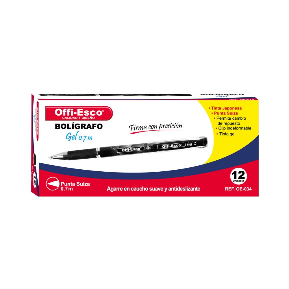 Boligrafo OE - 034 Gel Negro