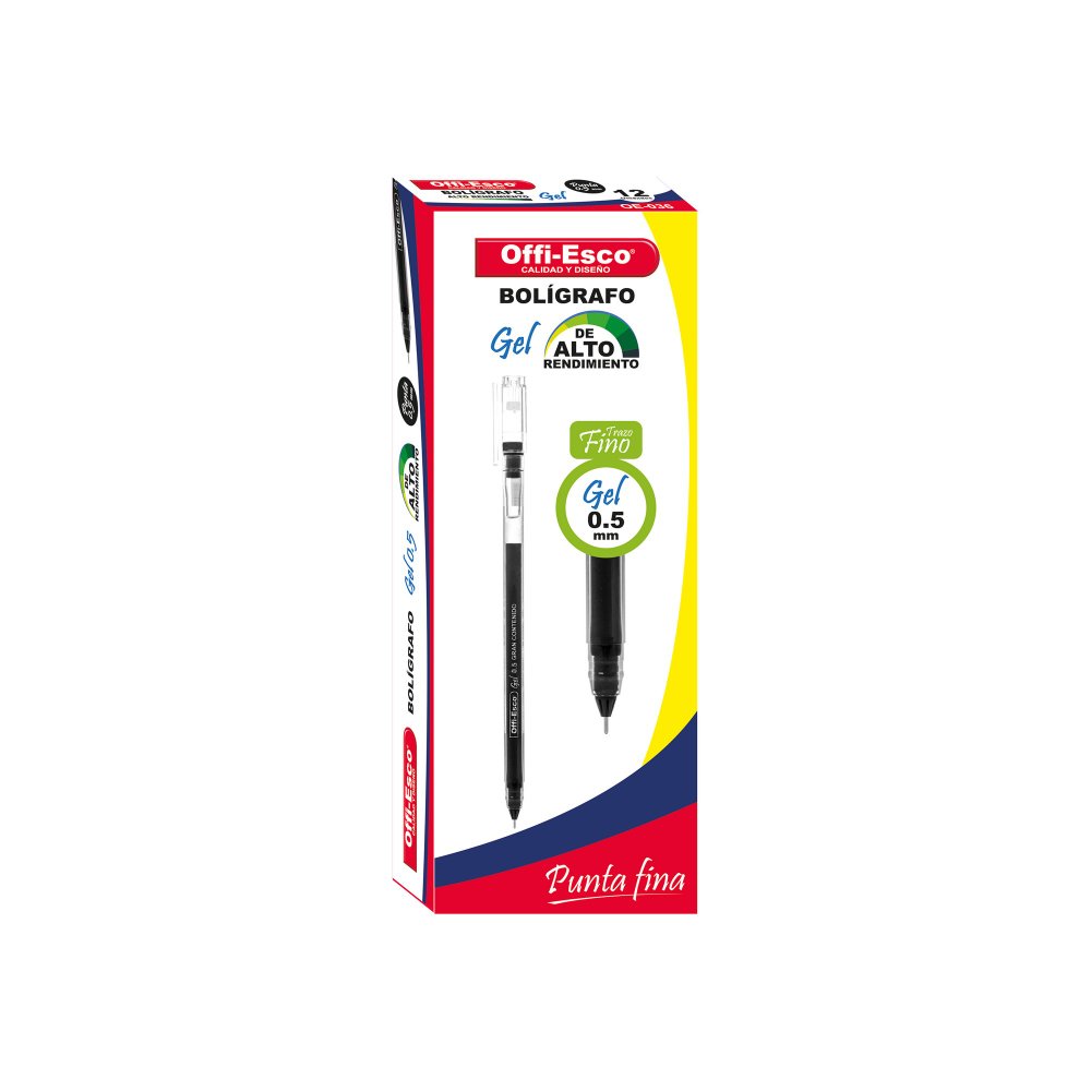 Boligrafo OE - 036 Gel Negro