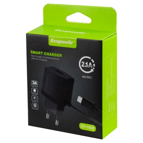 Cargador ecopower micro usb ep-7058