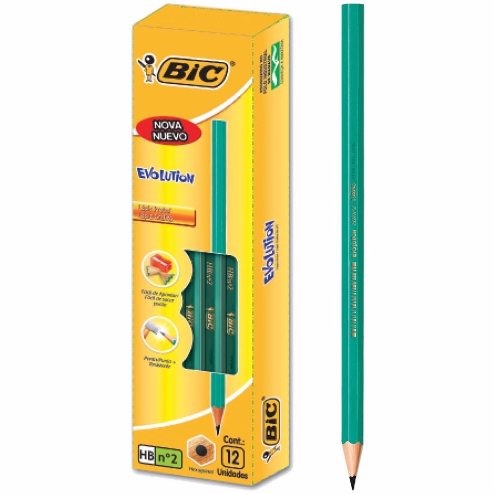 LAPIZ DE PAPEL BIC CON BORRADOR