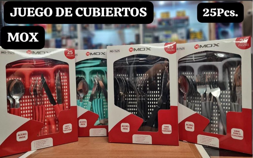 JUEGO DE CUBIERTOS MOX 25 PIEZAS