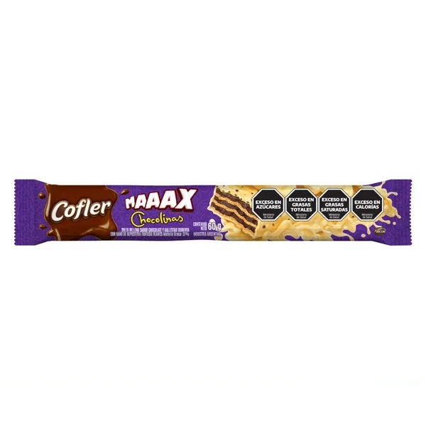 OBLEA COFLER CHOCOLINAS MAX 8X16X60G