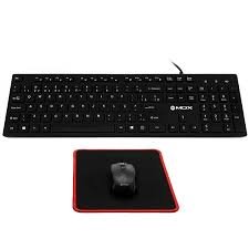 KIT DE TECLADO, MOUSE Y MOUSE PAD MOX MO-K351