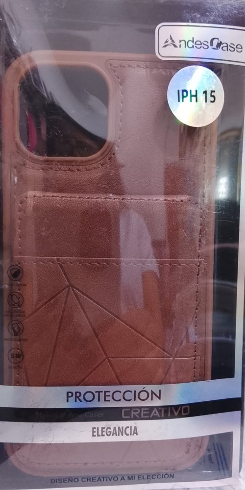 CASE IP 15 CUERINA MARRON