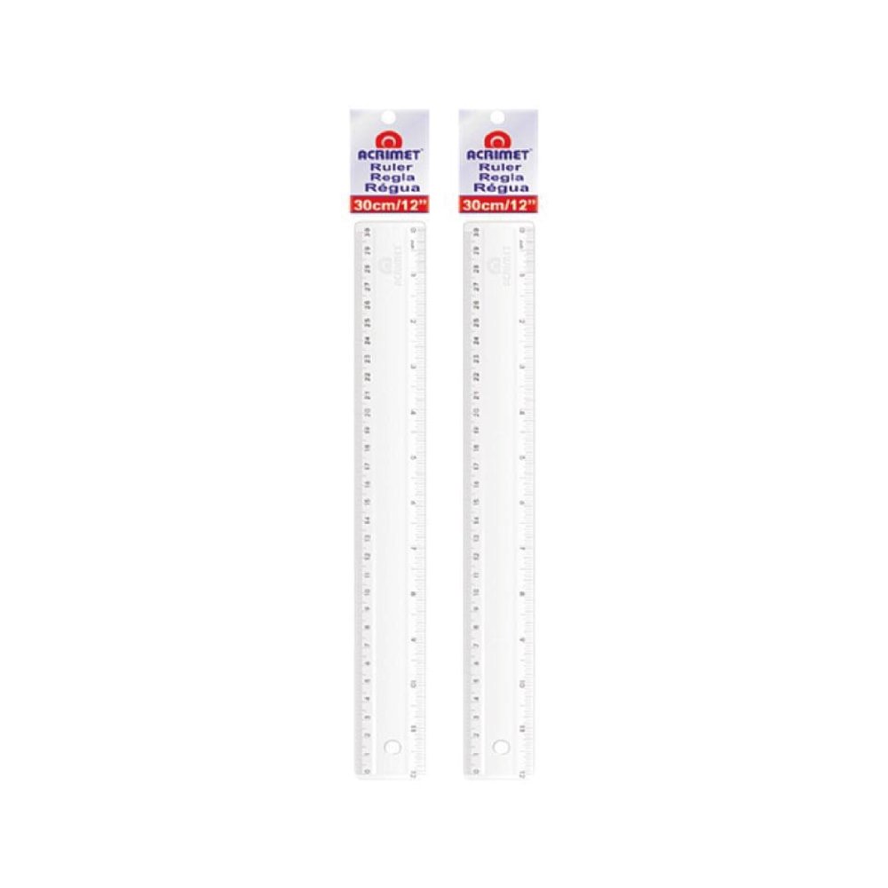 REGLA TRASPARENTE MAX CRIL 30 CM