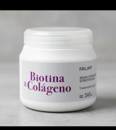 Baño de crema Biotina y colageno Frilayp x 240grs