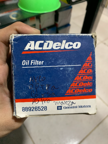 ACDELCO filtro de aceite  original 88926528 3387 aveo,optra,corsa,astra,manza