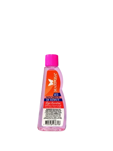 REMOVEDOR  MARIPOSA ROSADO X50ML