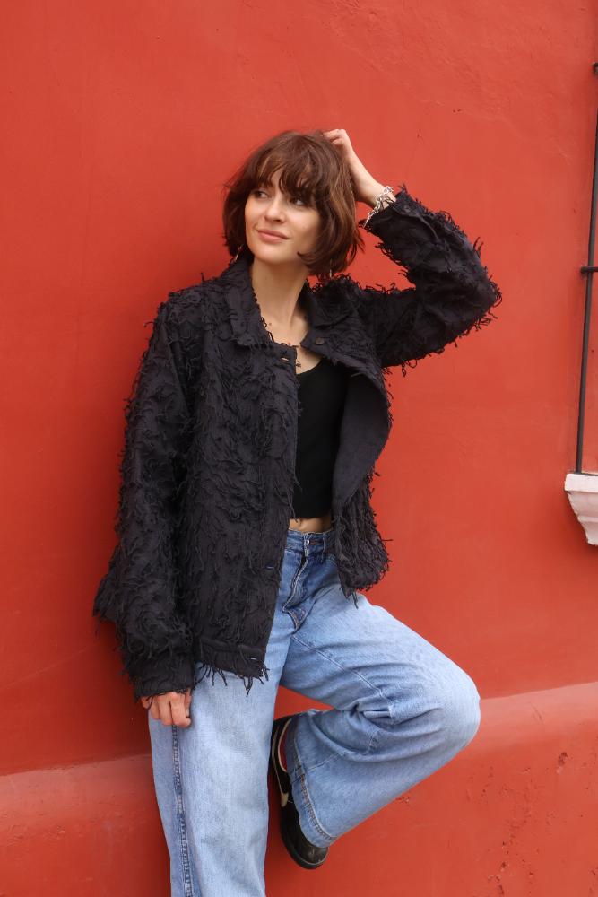 Chaqueta chivo Negro Femenina