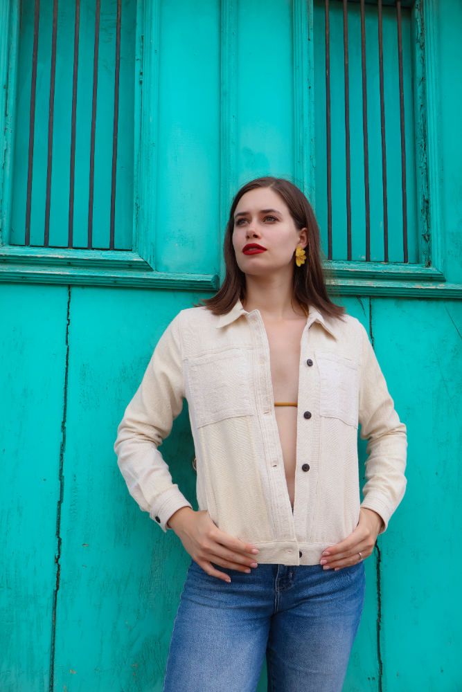 Chaqueta Quetzal Crudo con Crudo