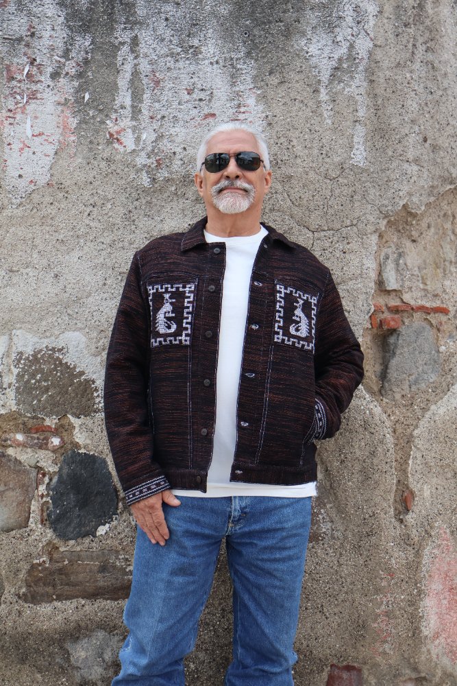 Chaqueta Quetzal Hombre Cafe con blanco