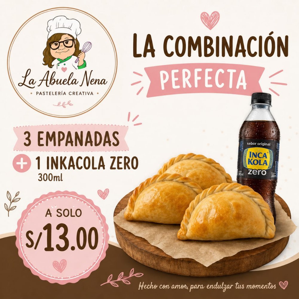 empanada + gaseosa